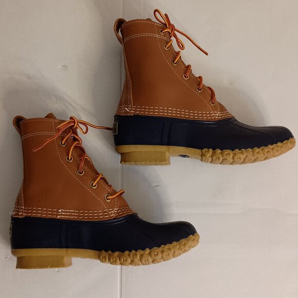 L.L. Bean Women’s Bean Boots Blue Bottom Waterproof Duck Boots Size 6M EUC - Picture 7 of 15